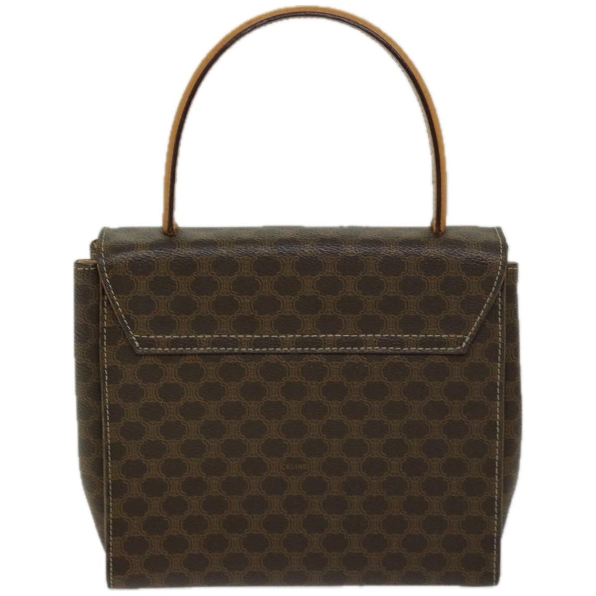 CELINE Macadam Canvas Hand Bag Pvc Brown - 2