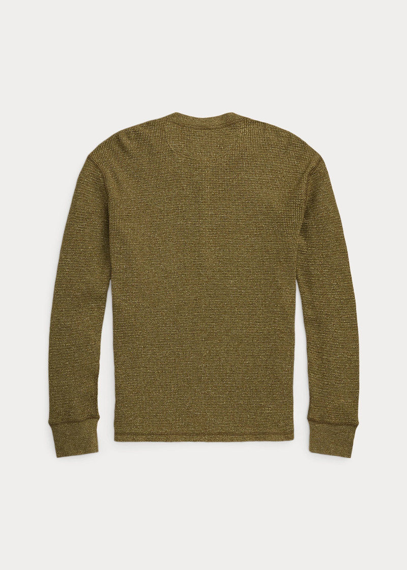 RRL by Ralph Lauren Waffle-Knit Henley Shirt outlook