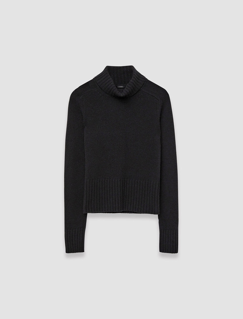 Open Cashmere High Neck Jumper 1