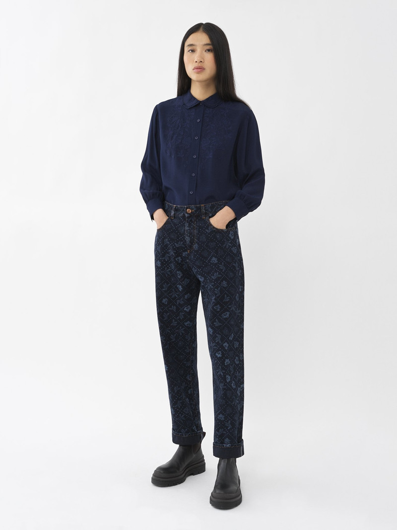 See by Chloé PRINTED DENIM PANTS outlook