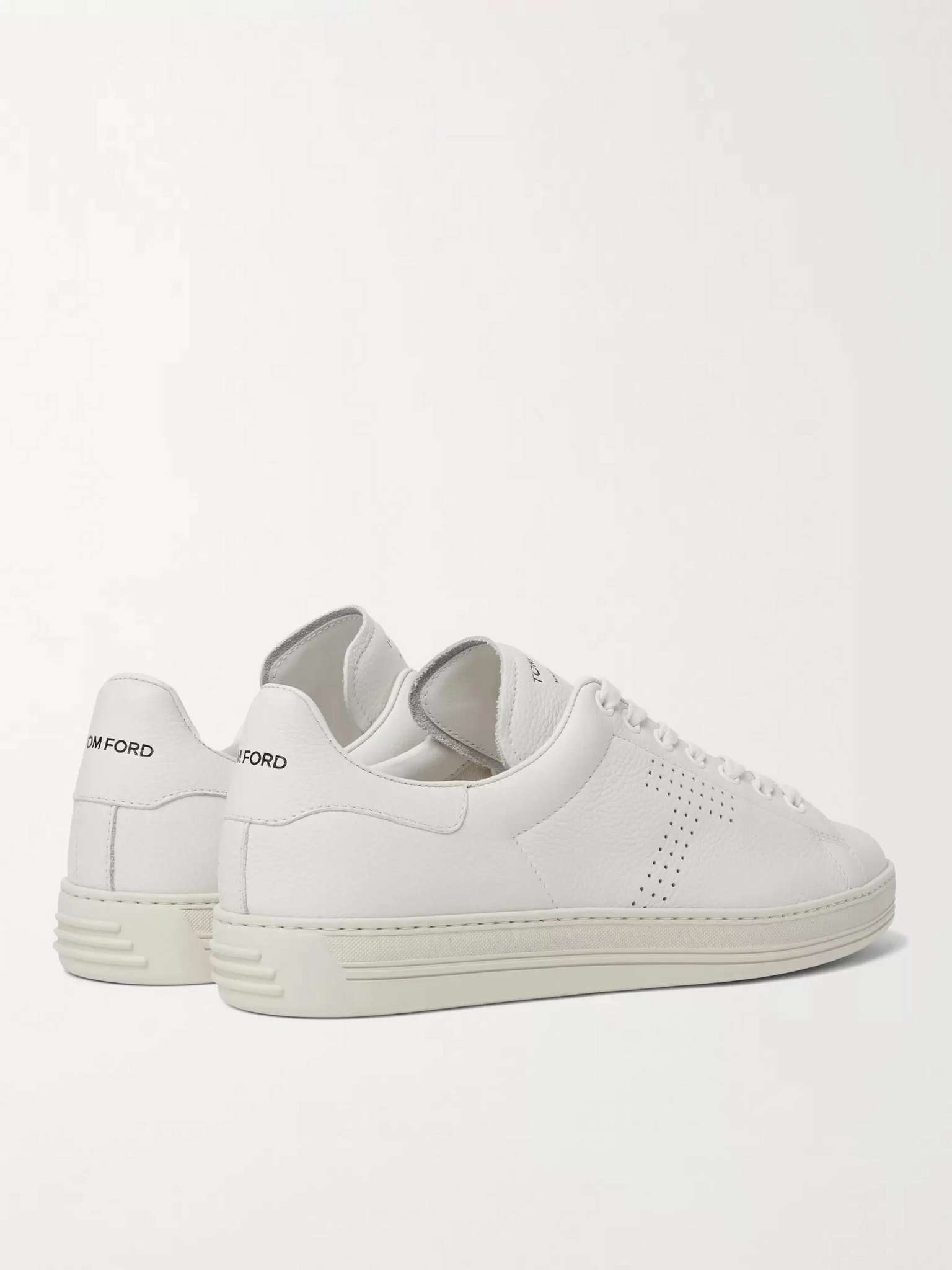 Warwick Perforated Full-Grain Leather Sneakers - 5