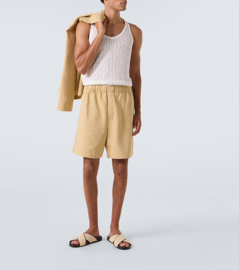 COMMAS Pointelle cotton and linen tank top outlook