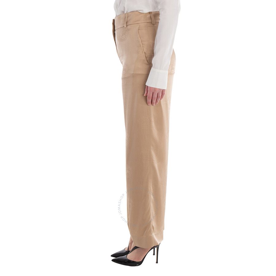 Burberry EKD Wide-Leg Silk Trousers - 4