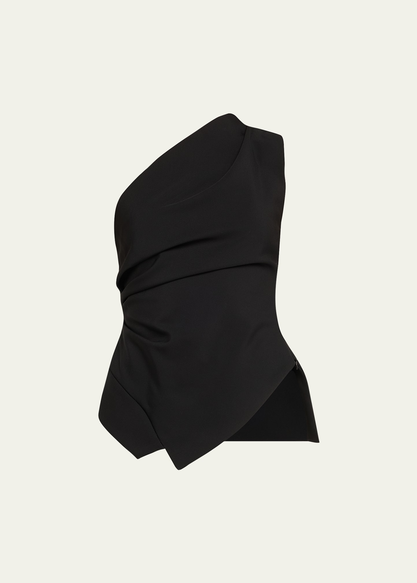 Draped One-Shoulder Top - 1