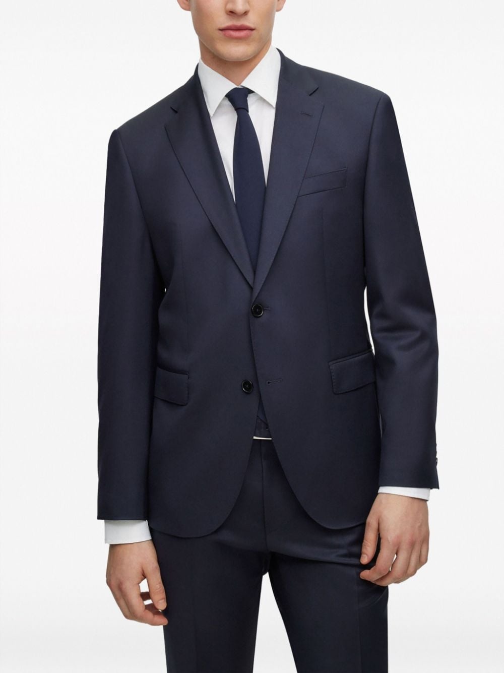 single-breasted fitted blazer - 3