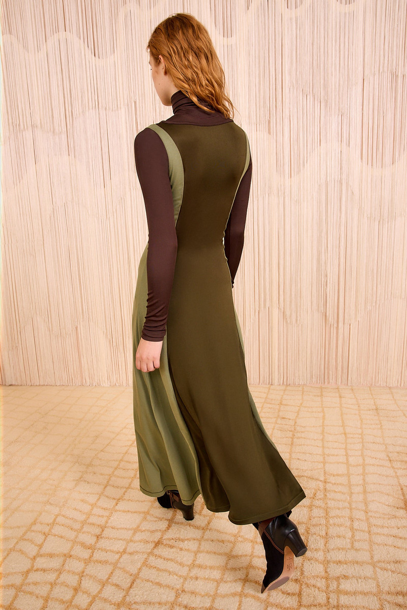 Nahla Jersey Long Sleeve Turtleneck Dress 4