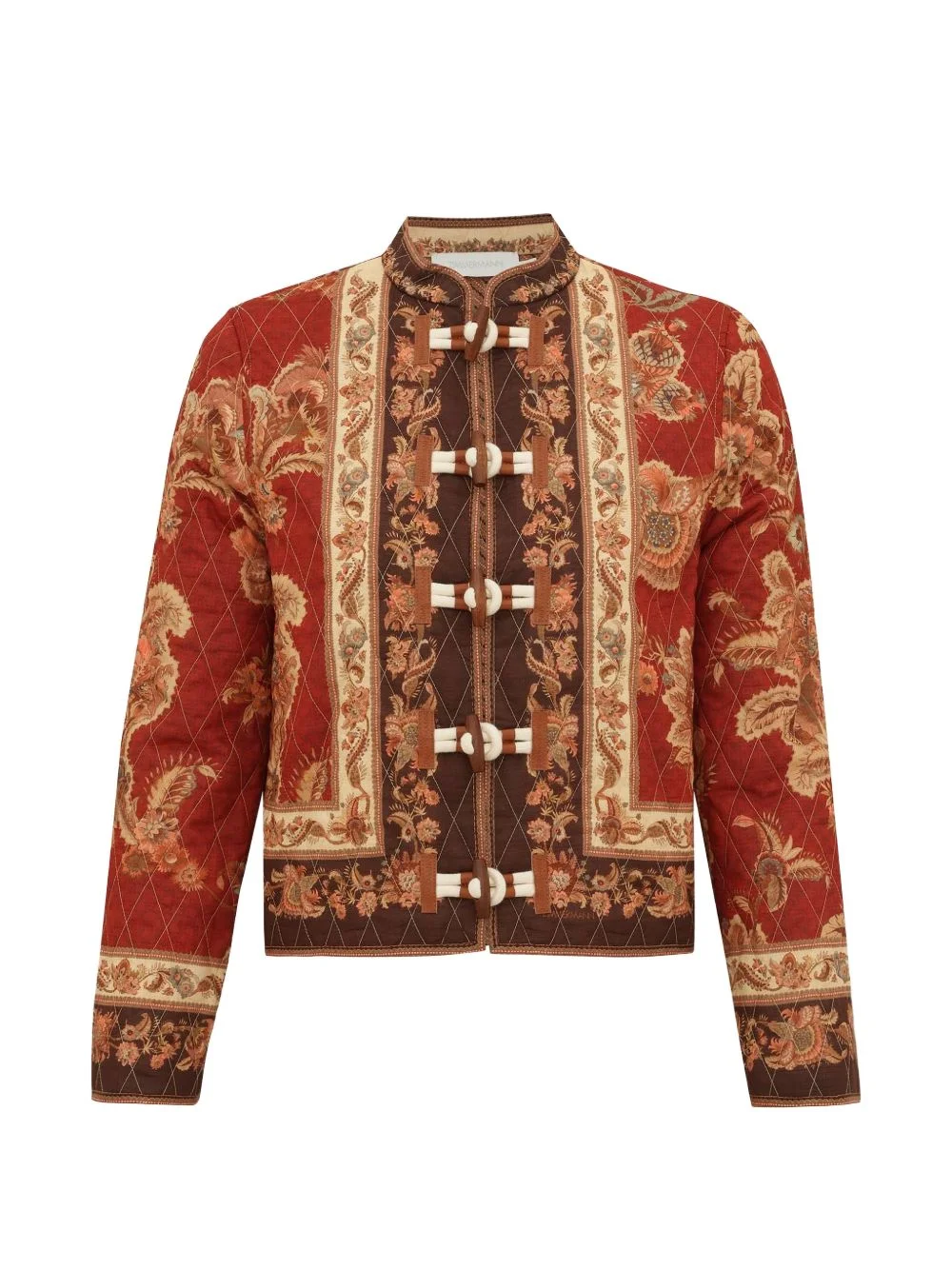 Aster quilted floral-print bomber jacket - 1