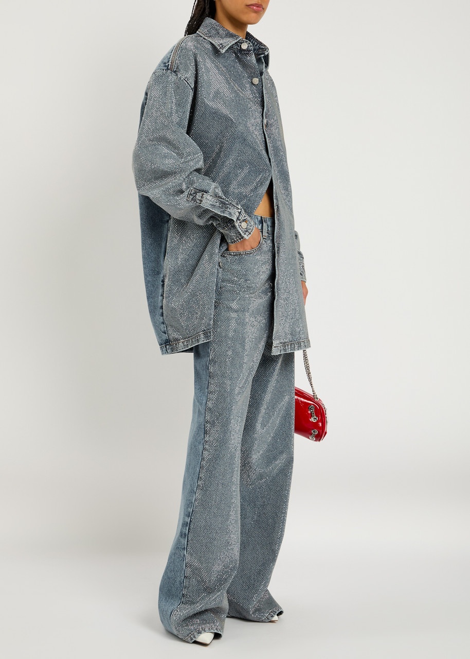 Stella Mccartney Hotfix Stud-embellishments Denim Shirt - 4