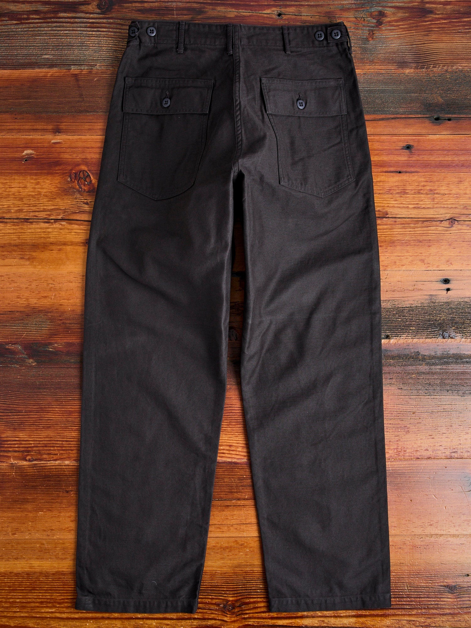 Straight Fit Fatigue Pants in Black - 13