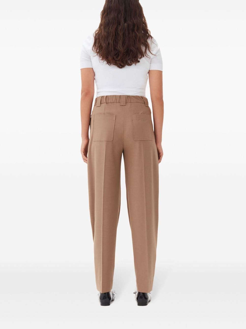 adjustable-leg tailored trousers - 4