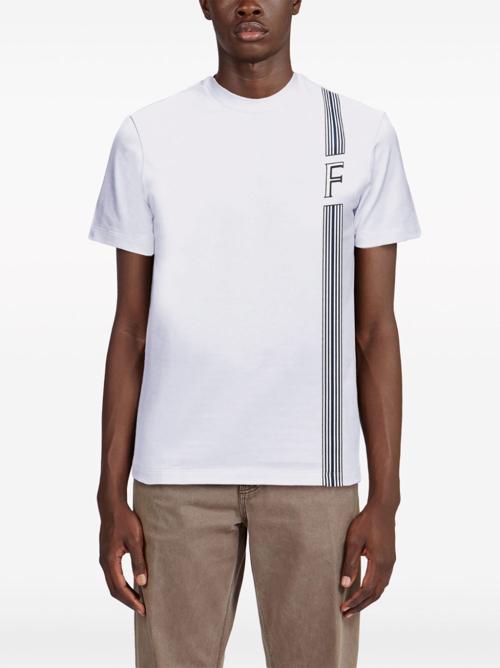stripe-print cotton T-shirt - 3