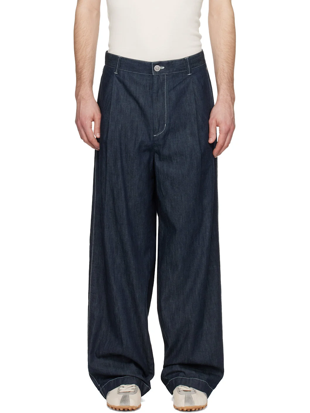 Navy Japanese Denim Jeans - 1