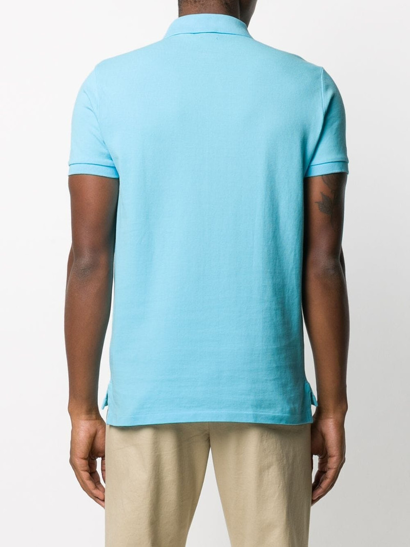 logo-embroidered polo shirt 4