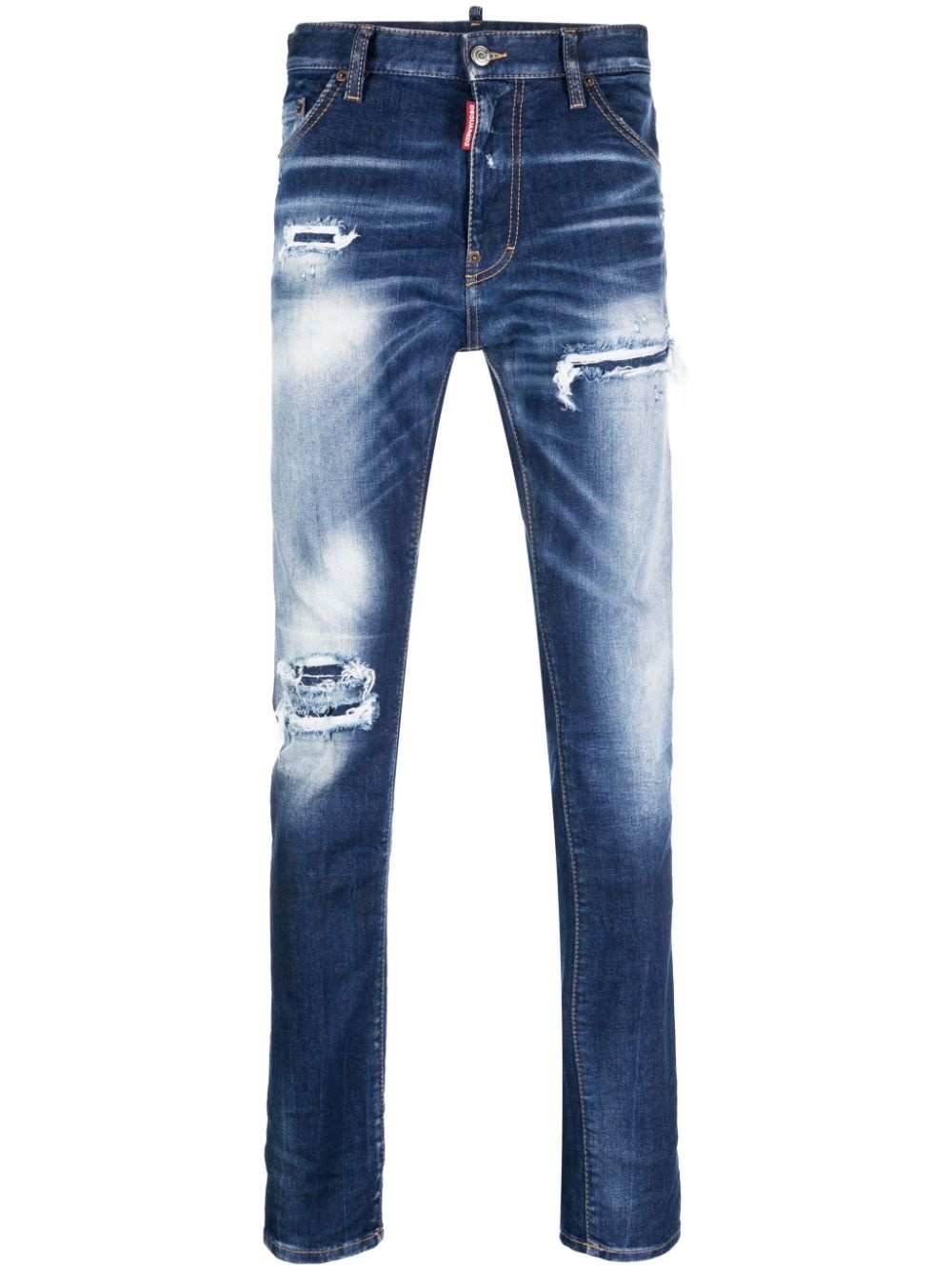 Cool Guy distressed slim-leg jeans - 1