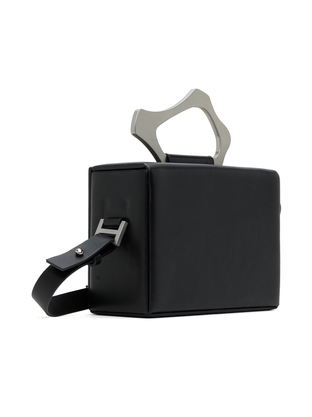 Black Solely Box Messenger Bag - 3