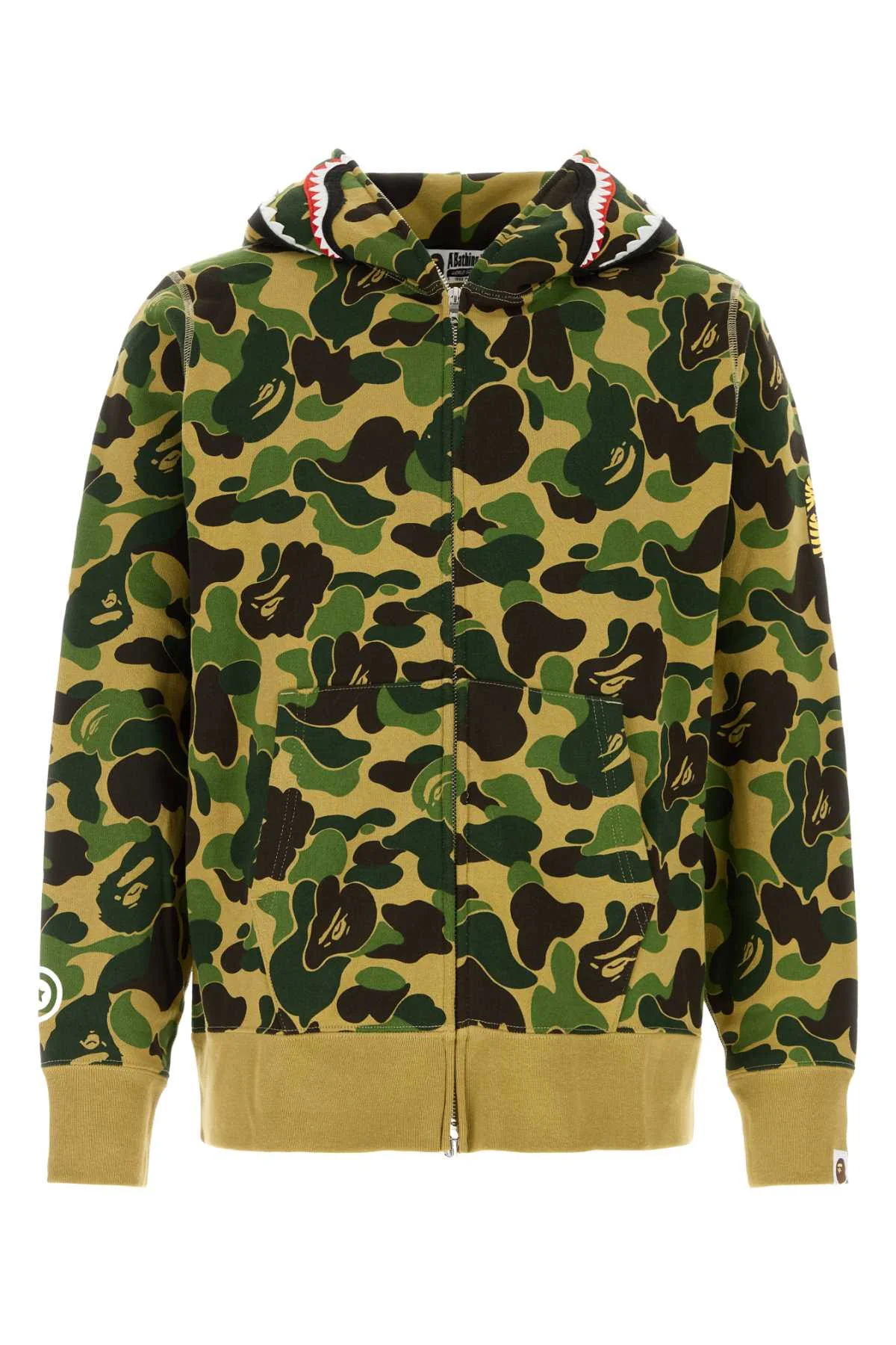 Bape Men Printed Cotton Abc Camo 2Nd Shark Sweatshirt - 1