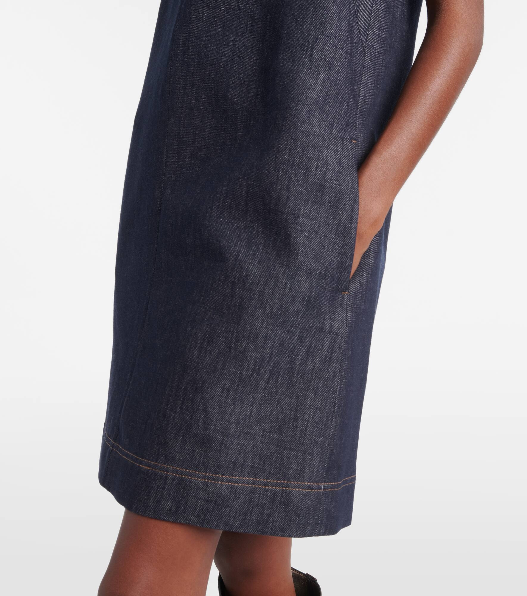 Monili cotton twill minidress - 5