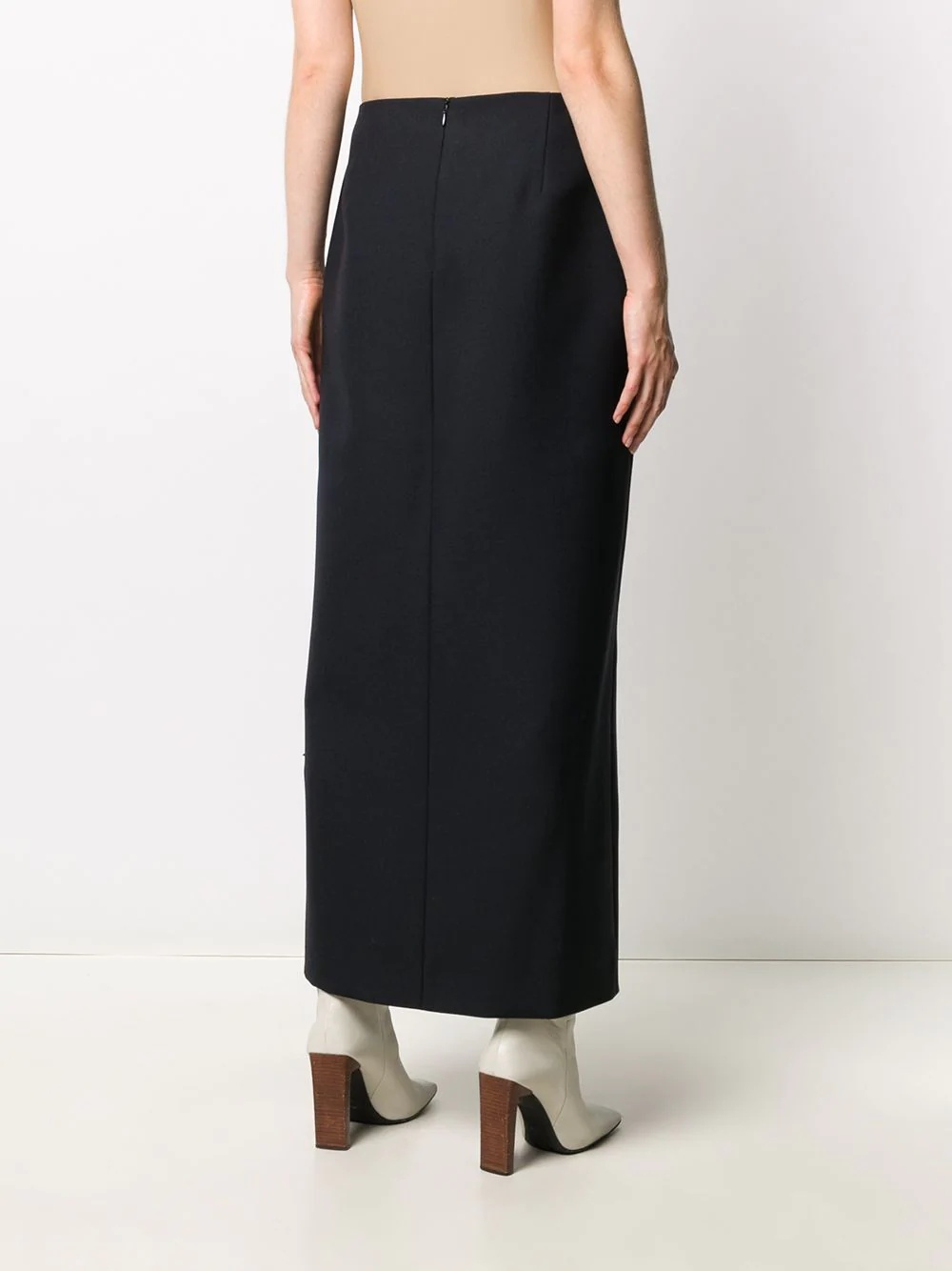 long straight slit skirt - 4