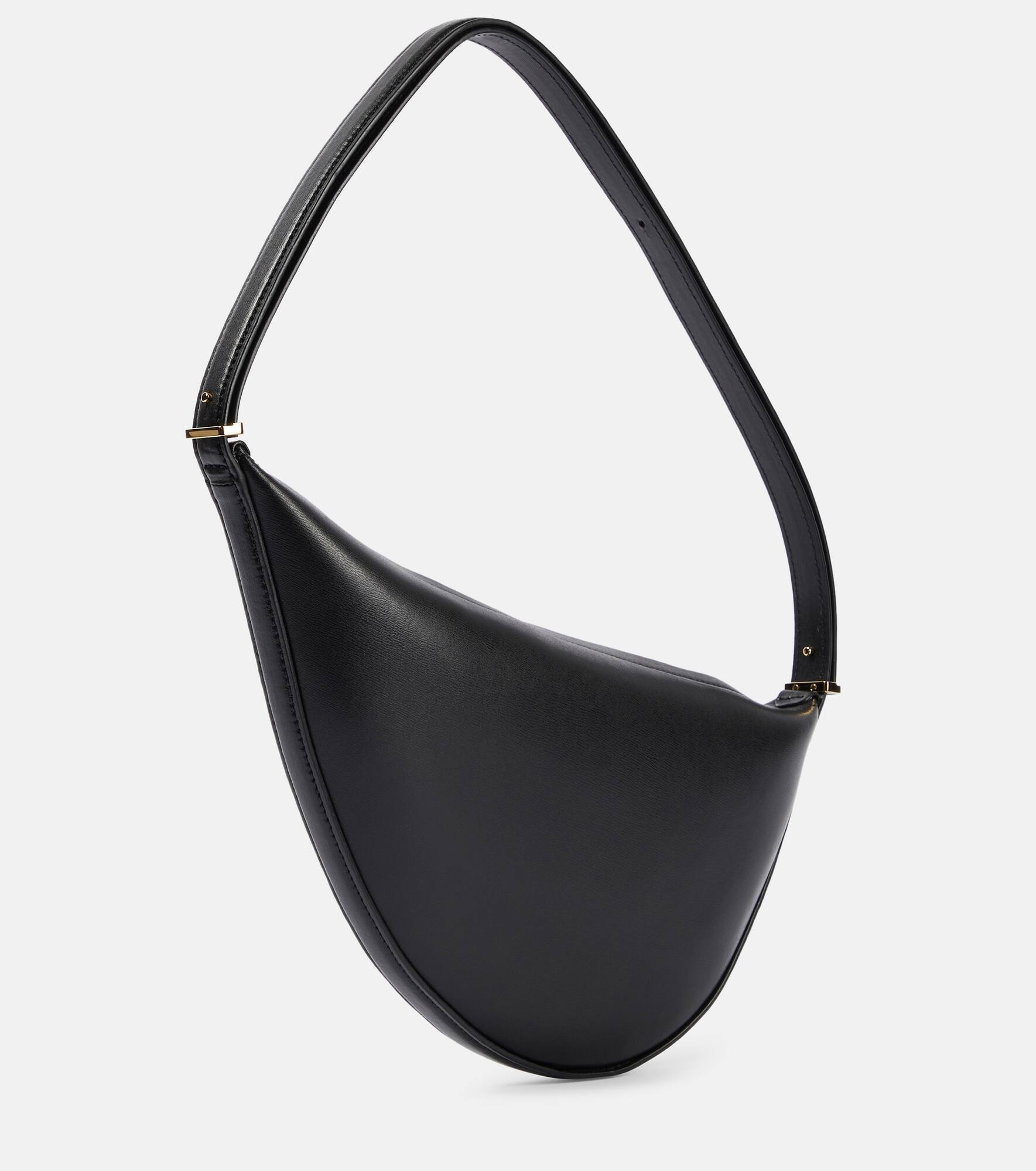 Scooped leather shoulder bag - 4