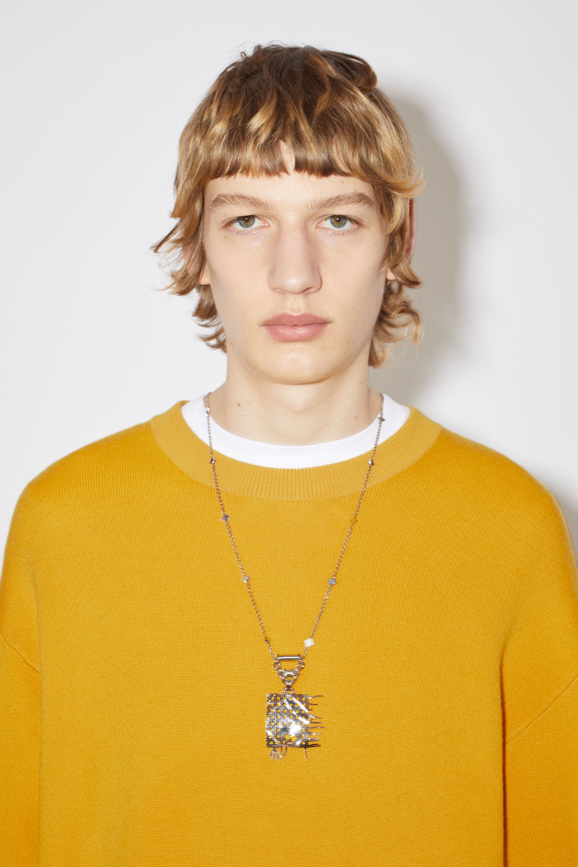 Crew neck jumper - Deep yellow - 4