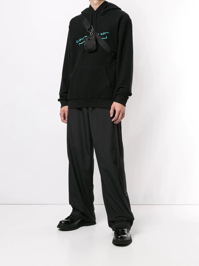 Marcelo Burlon County Of Milan embroidered-logo drawstring hoodie outlook