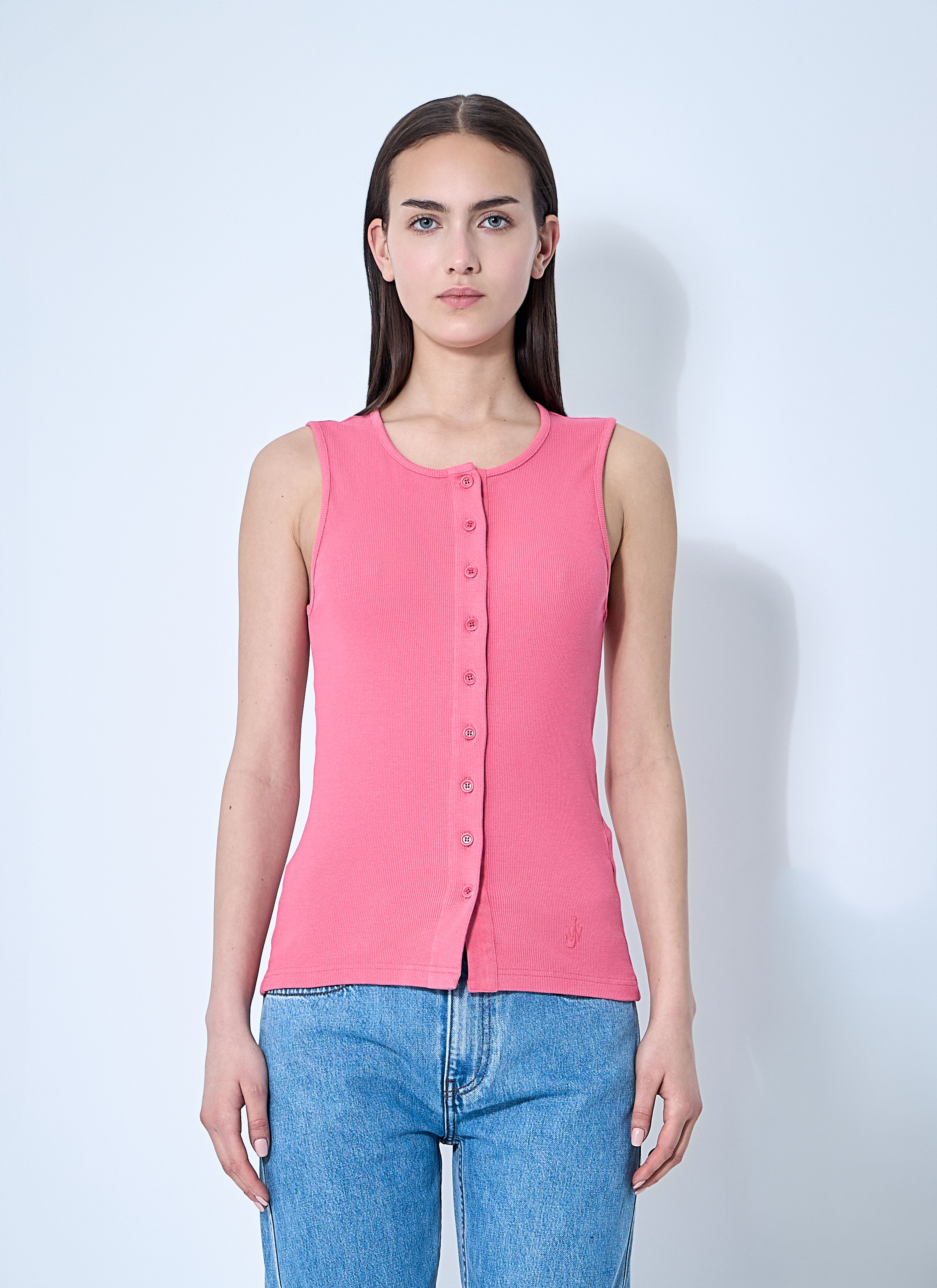Button-Down Tank Top - 1