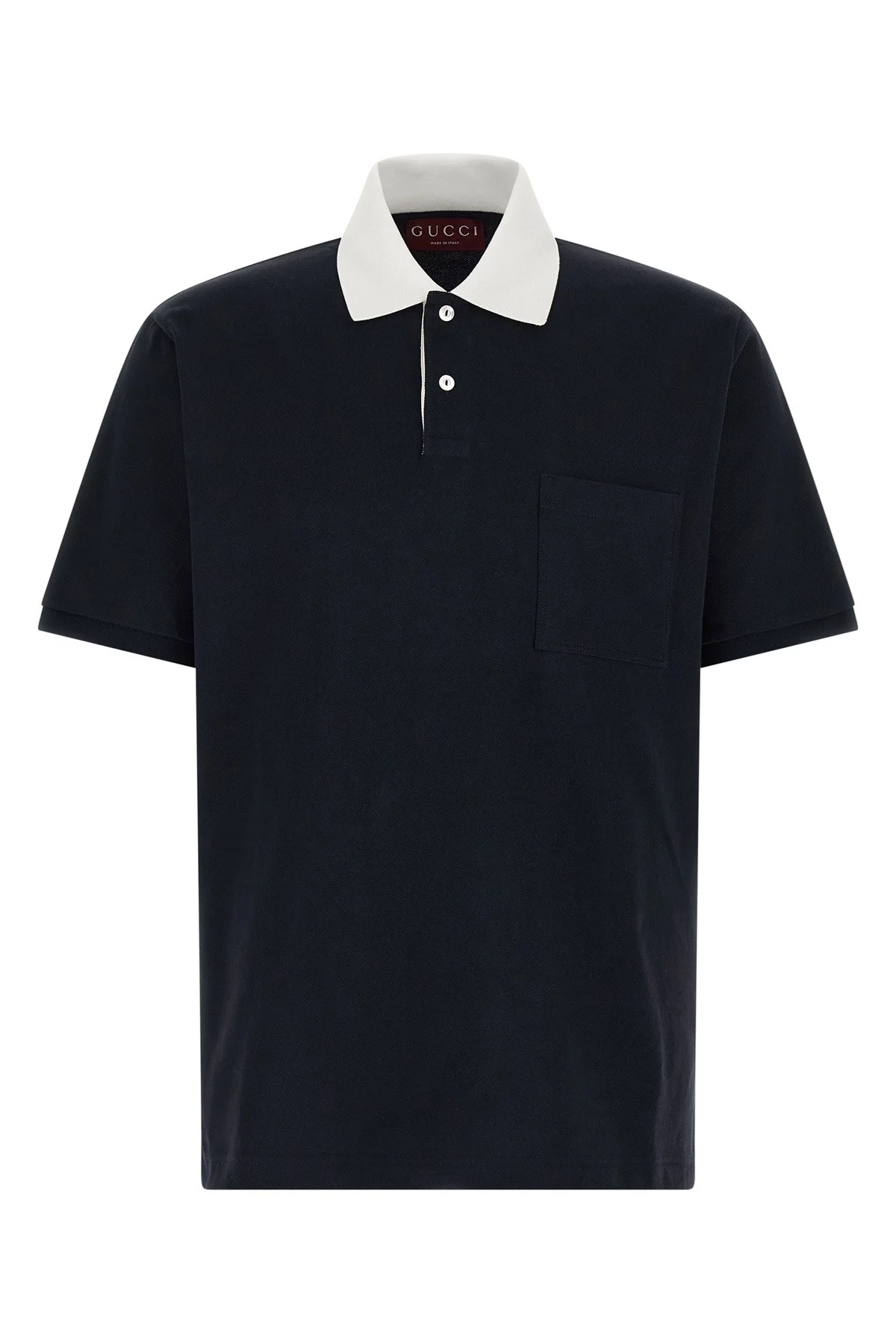 Contrast collar polo shirt - 1