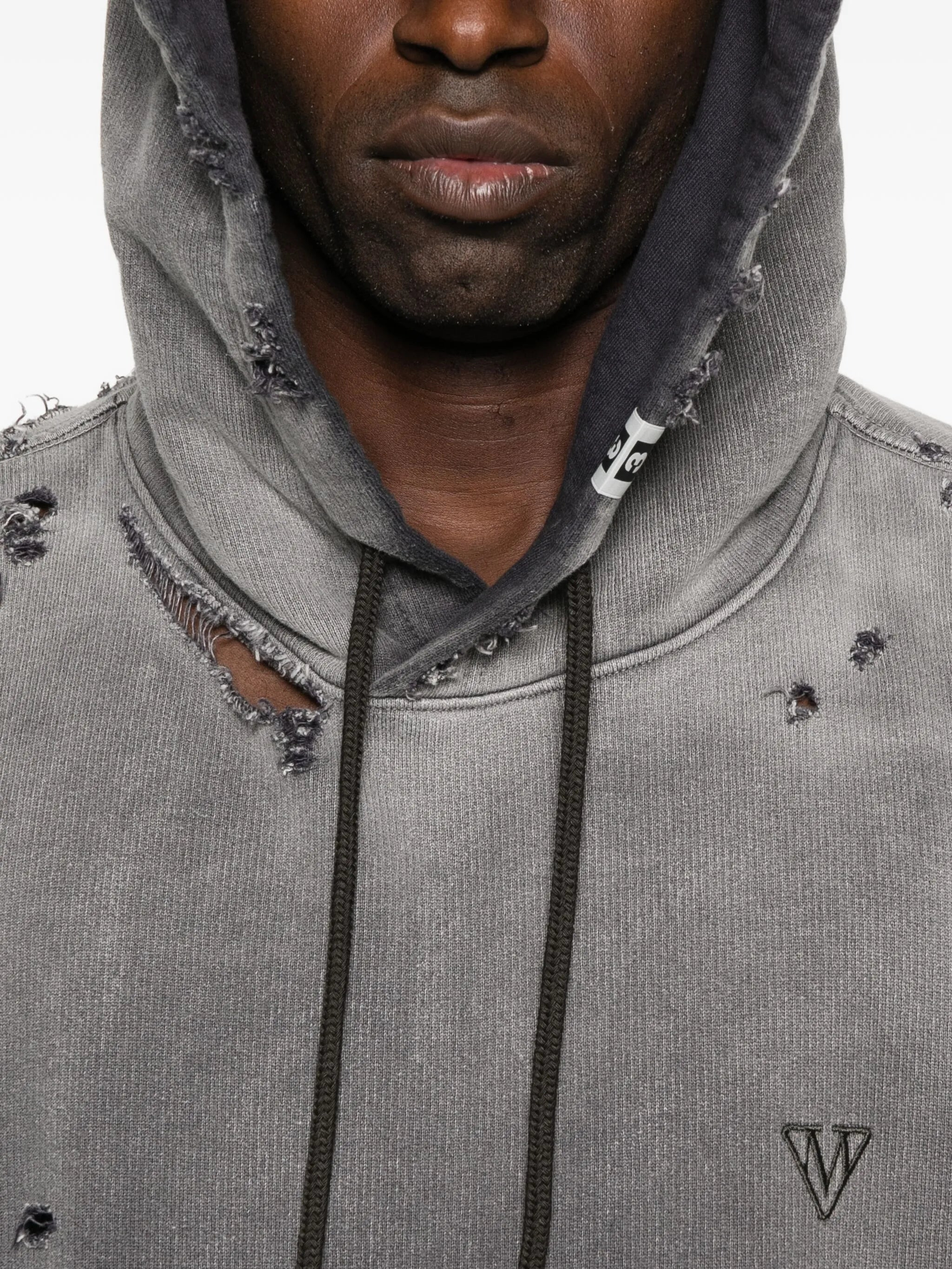Maison Mihara Yasuhiro Distressed Cotton Hoodie - 4