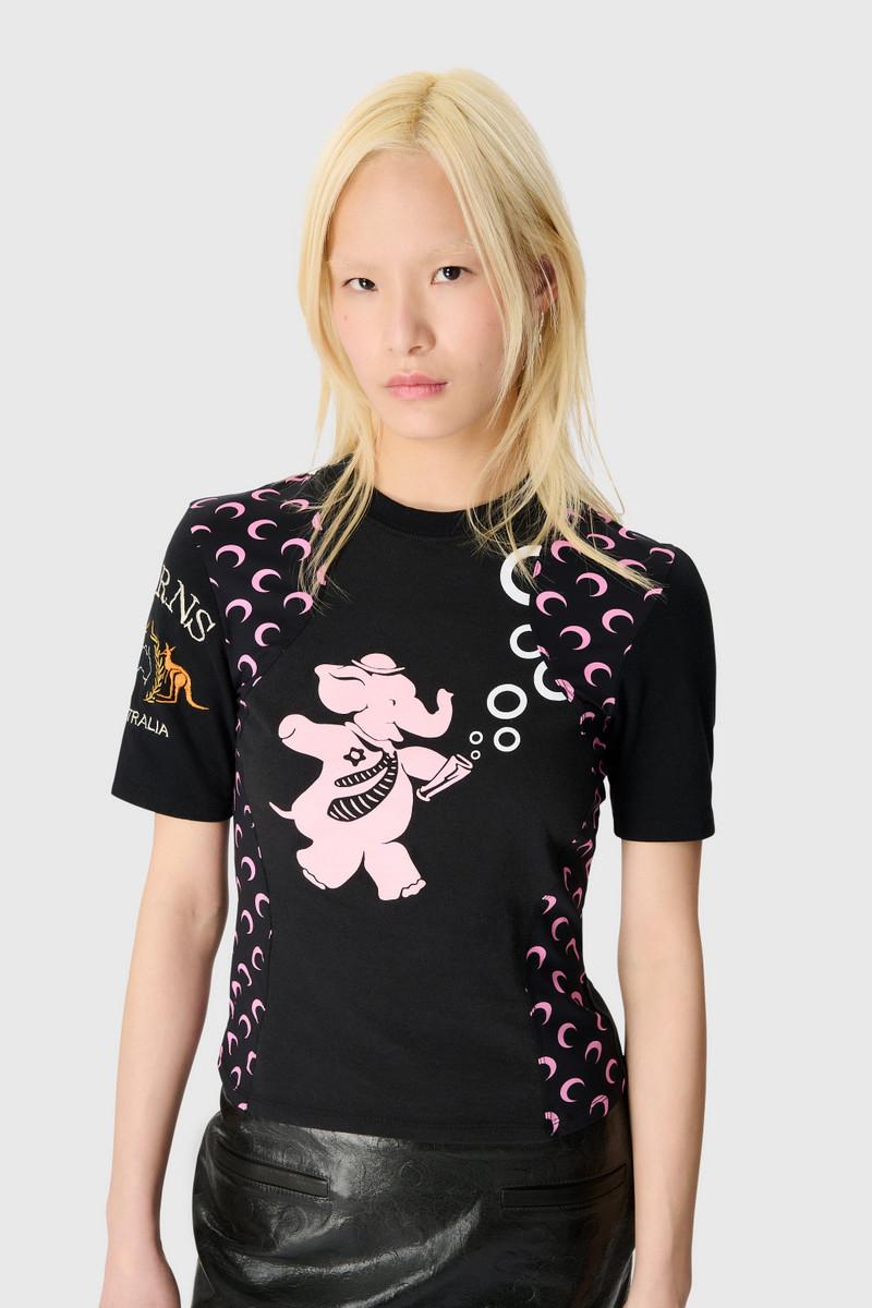 Marine Serre Regenerated Graphic Jersey Baby Fit T-Shirt outlook