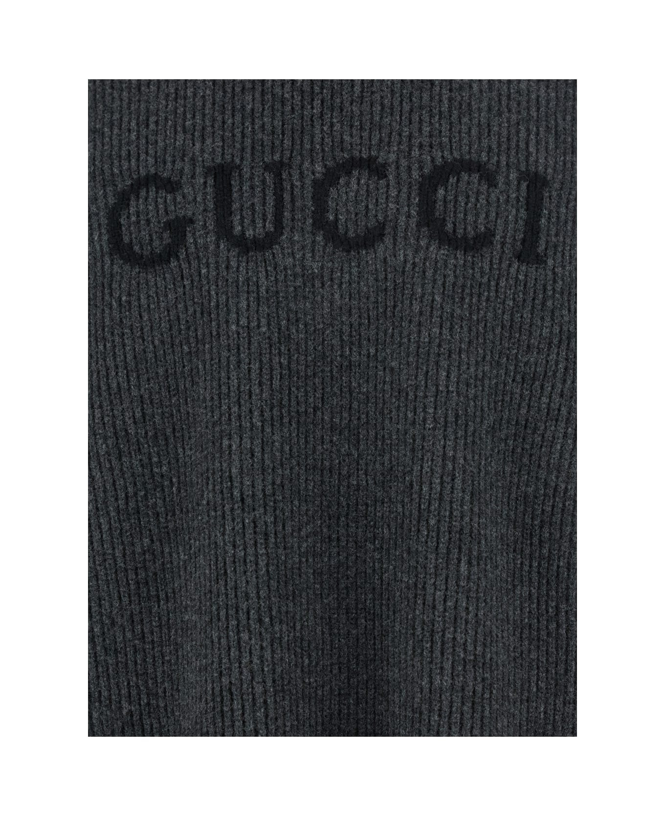 Charcoal Wool Blend Sweater - 3