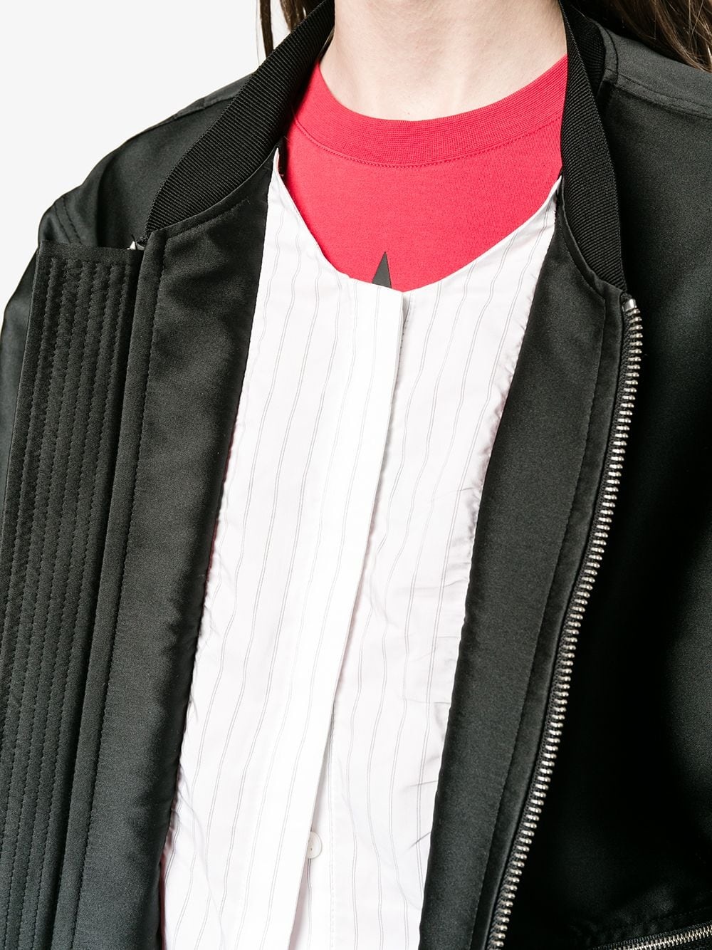 layered bomber jacket - 5
