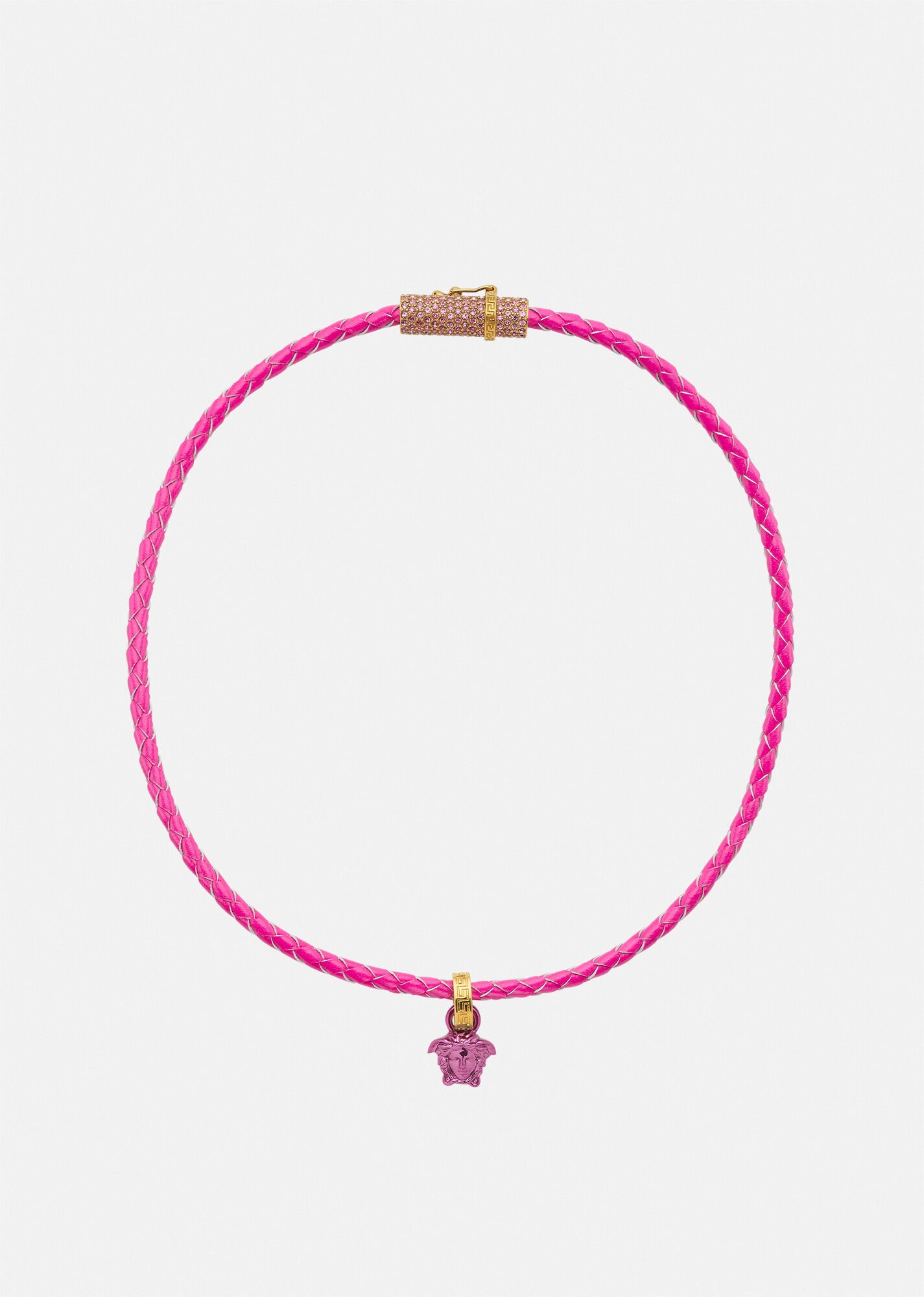 Crystal Medusa Braided Necklace - 1