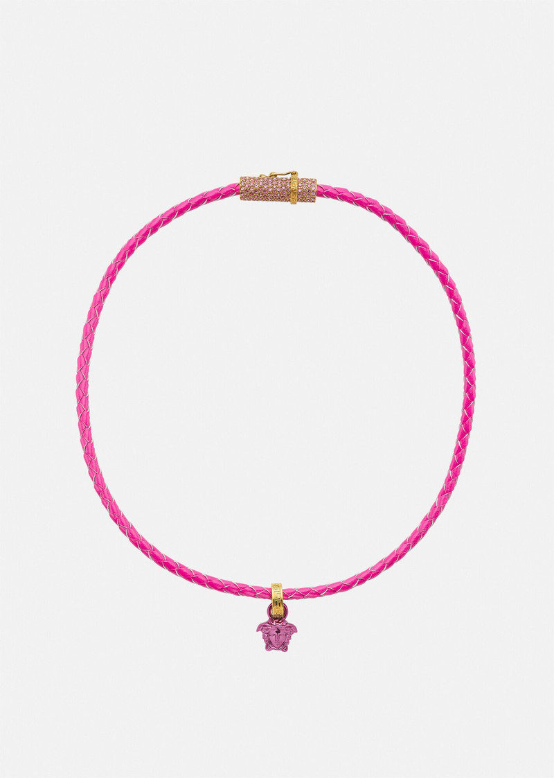 Crystal Medusa Braided Necklace 1