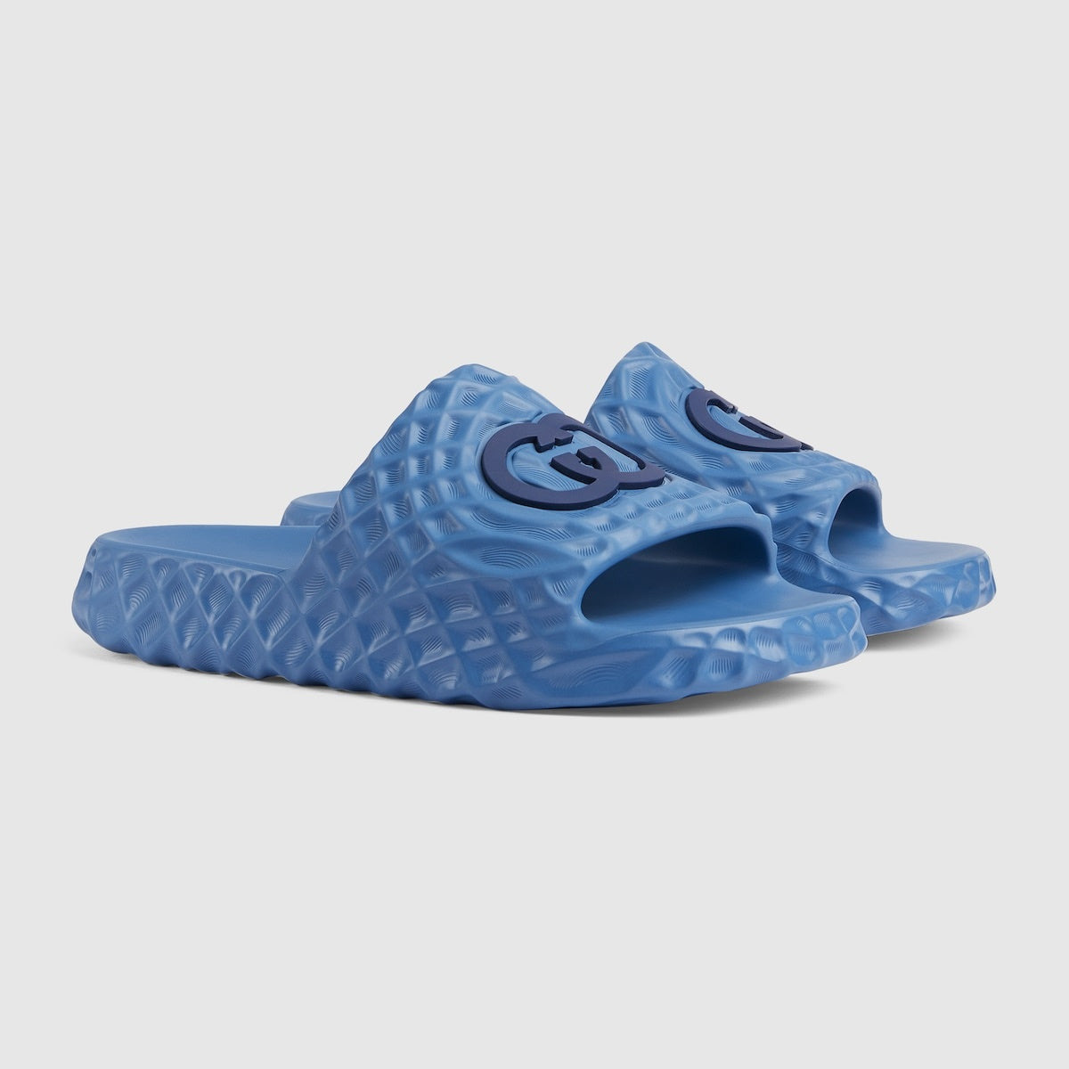 Gucci Interlocking G Rubber Slides - 2