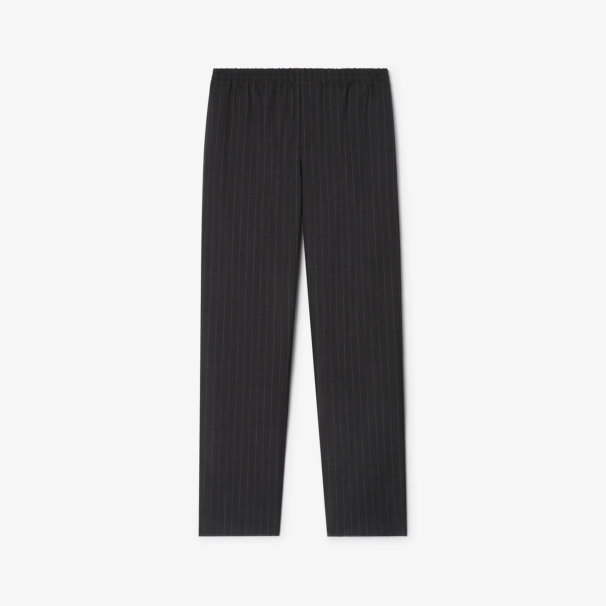 Pinstriped Wool Track Pants - 1