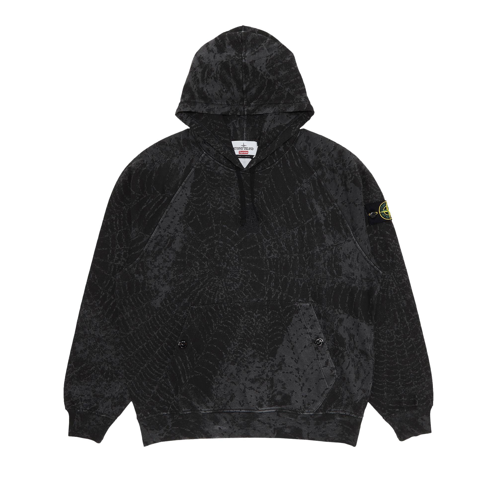 Supreme x Stone Island Hooded Sweatshirt 'Black' - 1