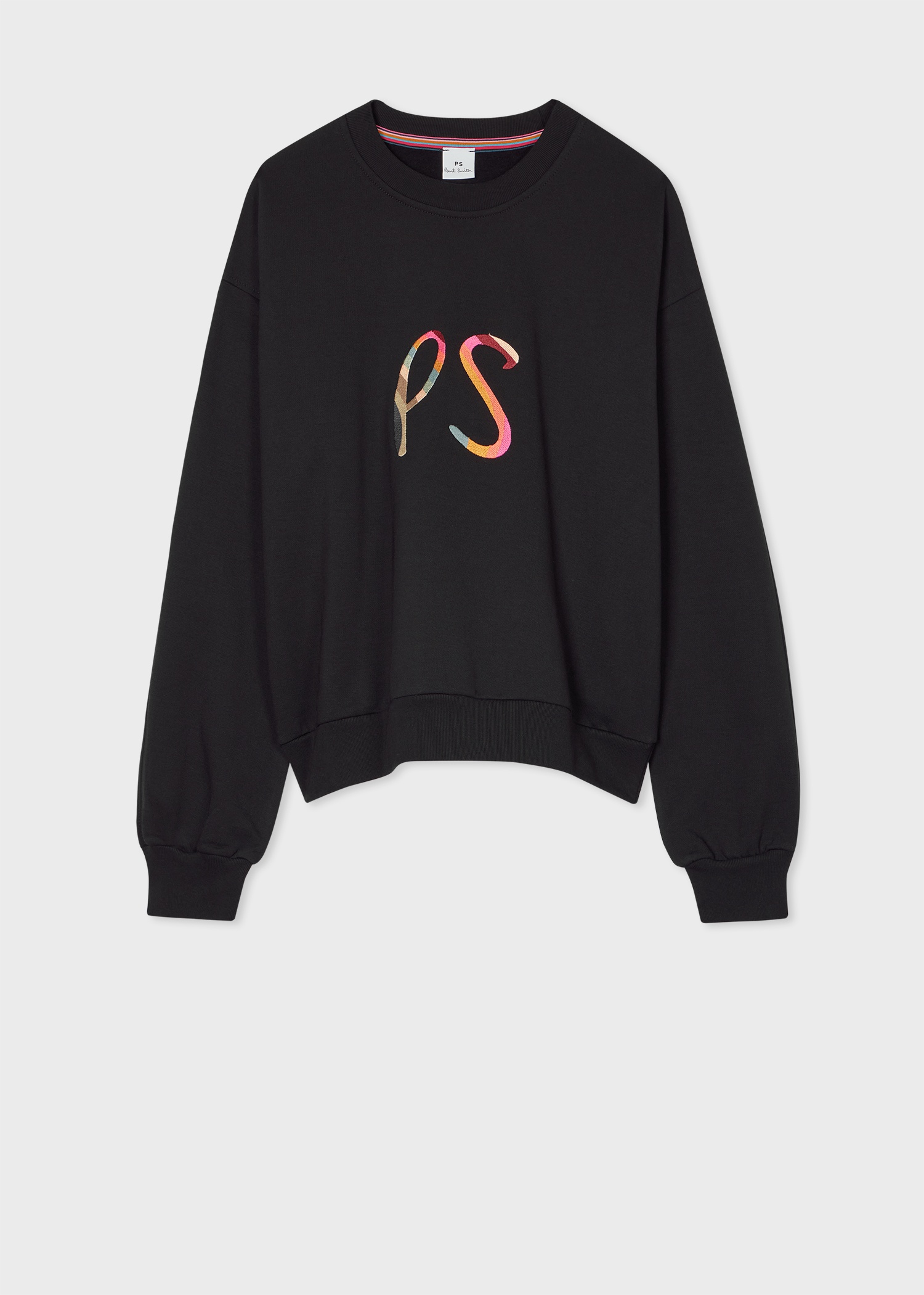 Women's Black 'Swirl' Logo Sweatshirt - 1