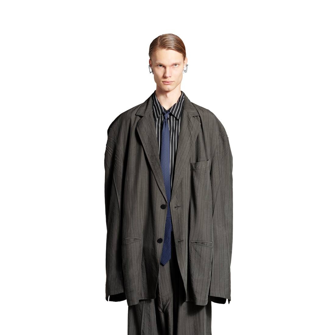Men's Tailored Jacket in Grey - 5