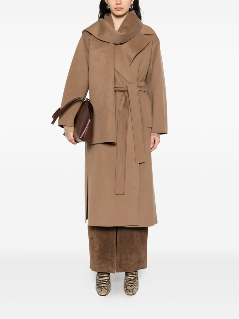 'S Max Mara waist-belt wrap coat outlook