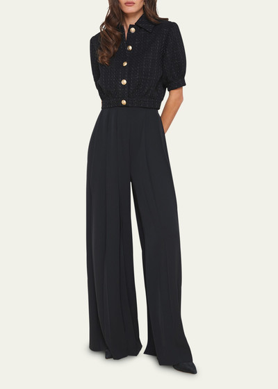 L'AGENCE Nova Mid-Rise Wide-Leg Pleated Pants outlook