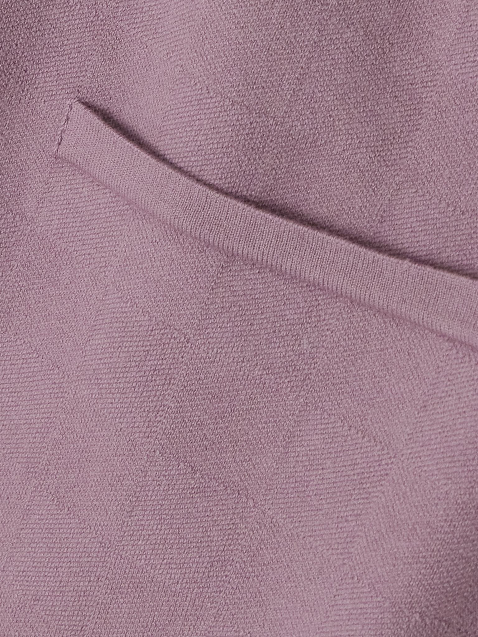 Cropped cotton-blend slim-leg pants Purple - 5