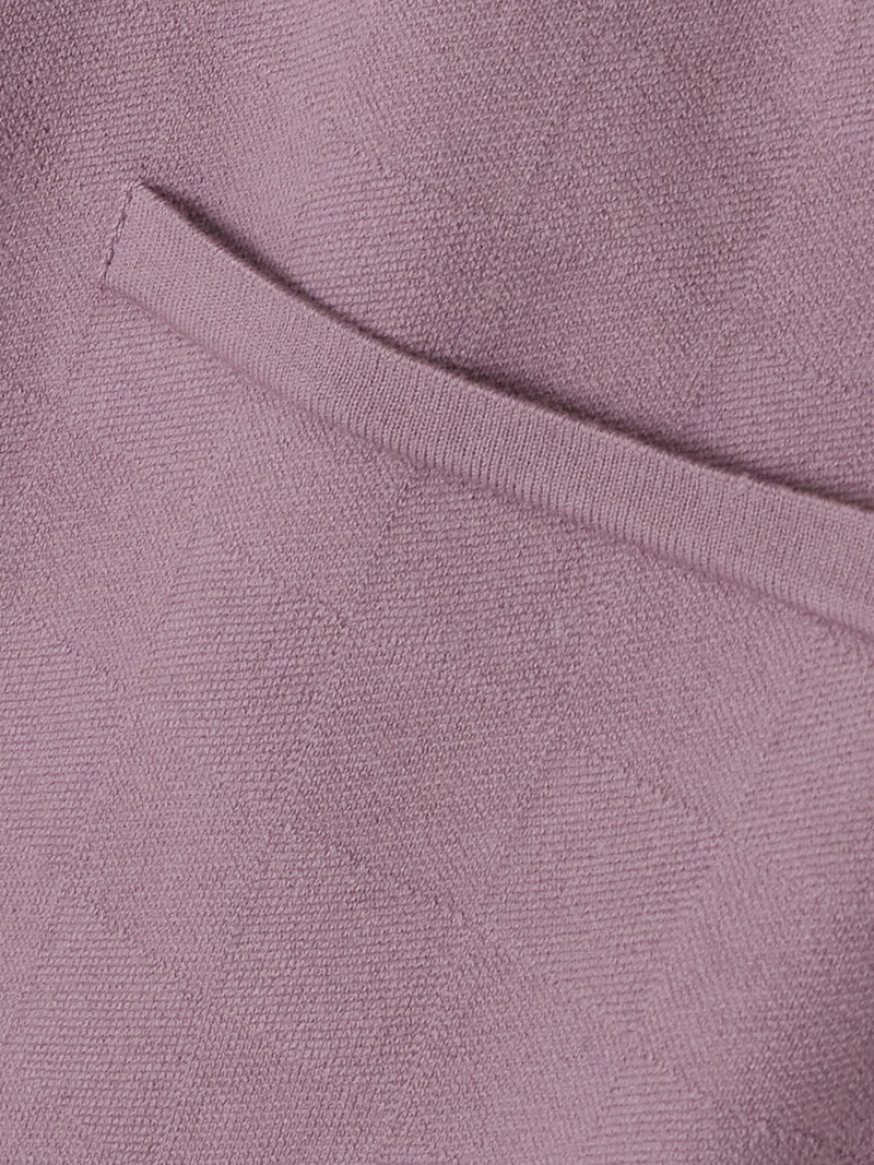 Cropped cotton-blend slim-leg pants Purple 5