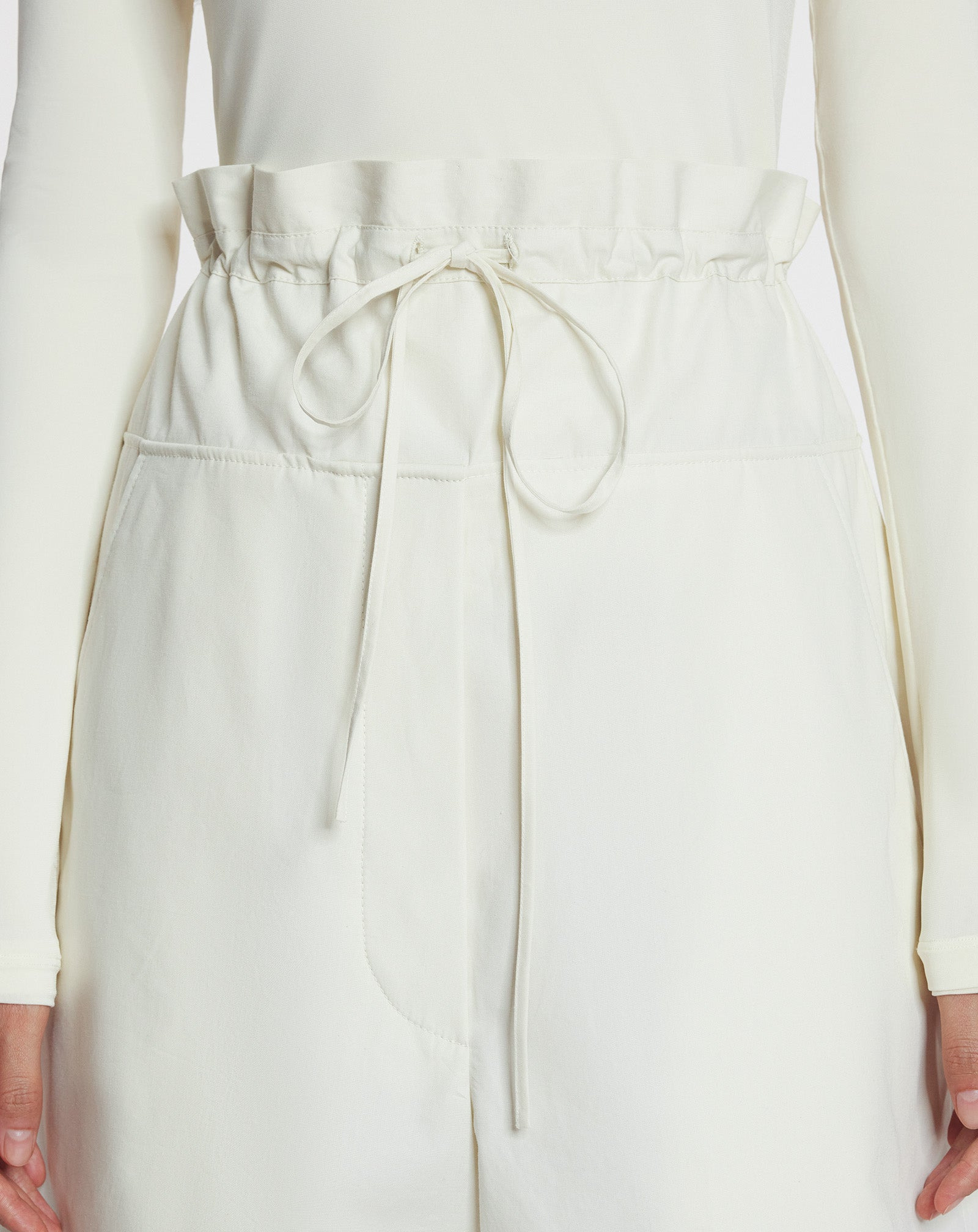 COTTON PEPLUM SHORTS - 6
