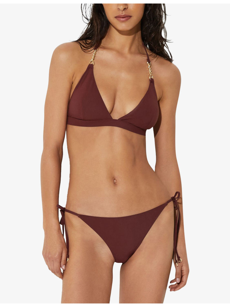 REISS Johannah Triangle Stretch-Woven Bikini Top outlook