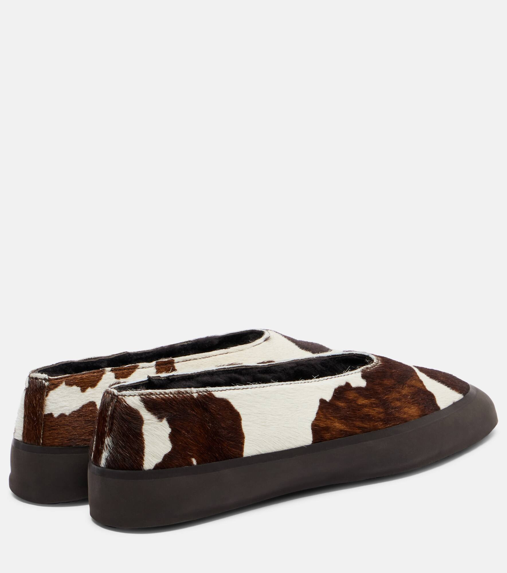Apres Ski printed calf hair ballet flats - 2