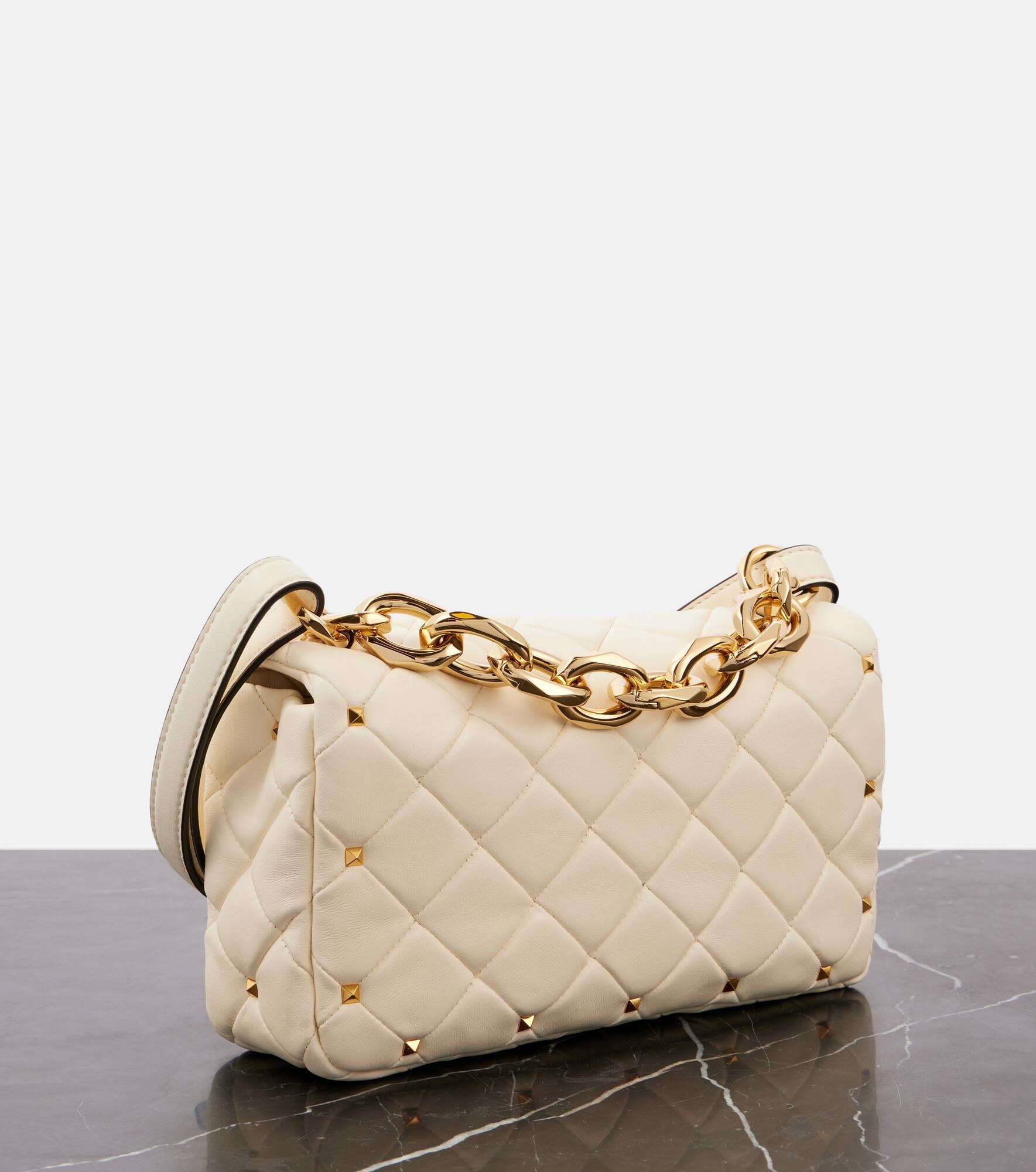 Rockstud Spike leather shoulder bag - 4