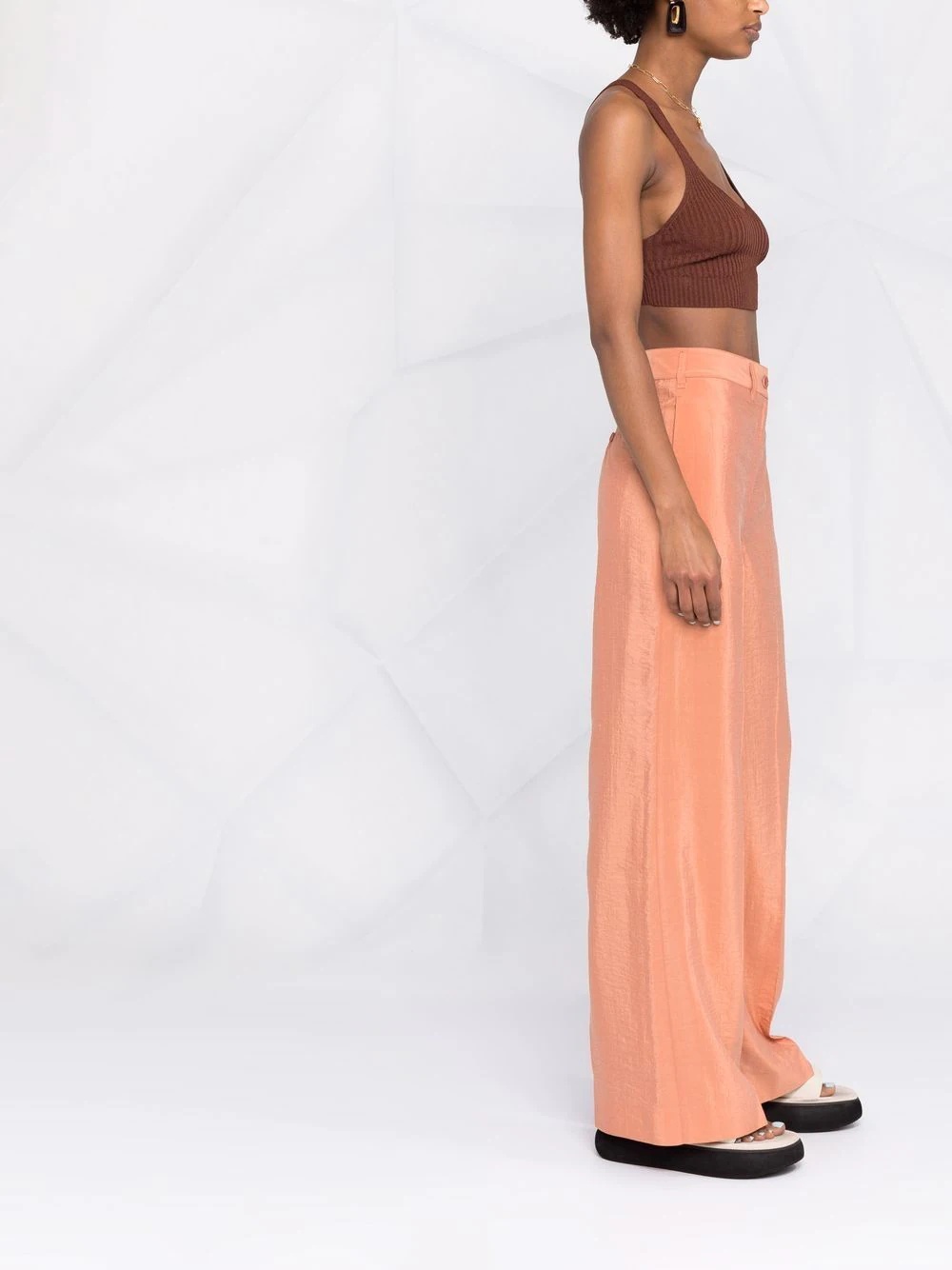 tailored wide-leg trousers - 4