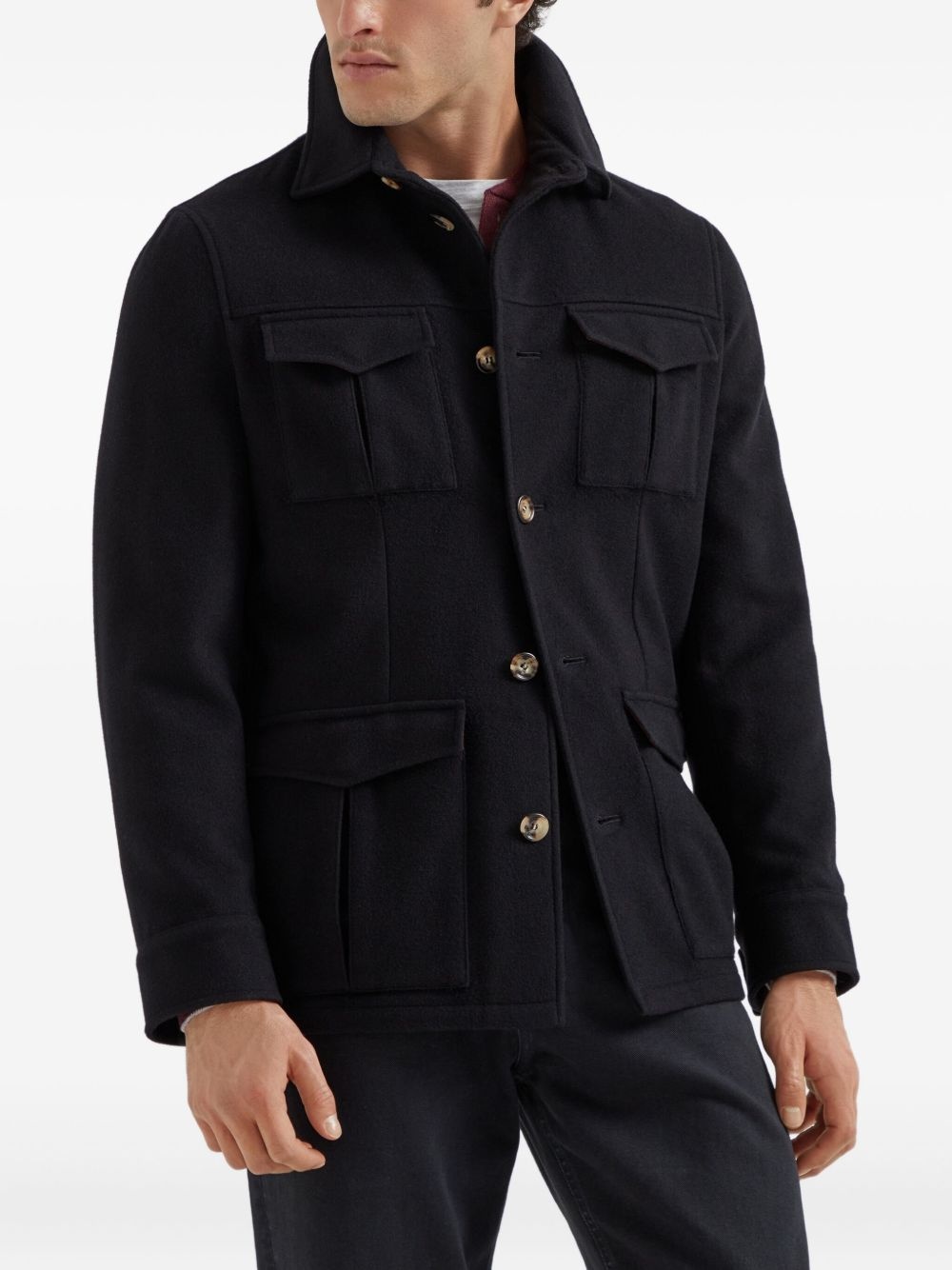 cashmere military jacket - 3