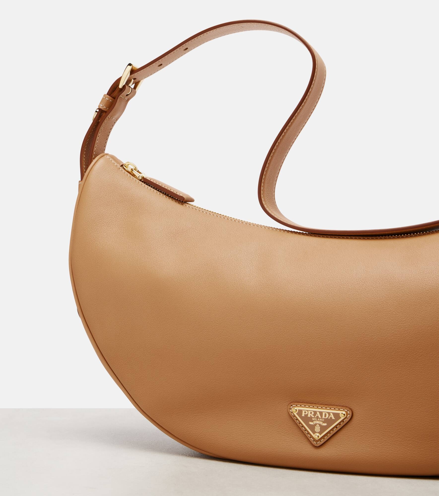 Demi-Lune Large leather shoulder bag - 6