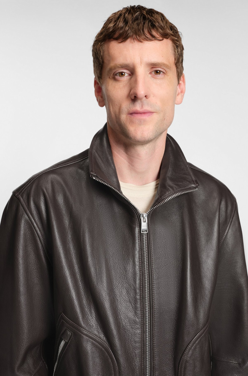 NAPPA-LEATHER JACKET WITH TWO-WAY ZIP 5
